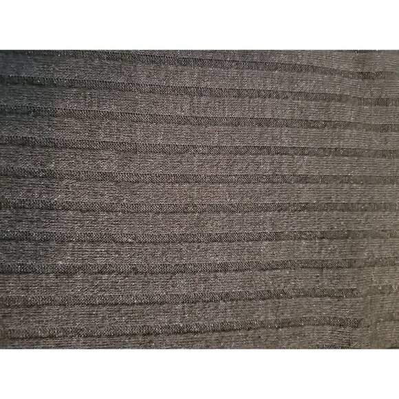 NY Collection Womens Large Black Cold Shoulder Tunic Blouse Top Light Sparkling - Picture 7 of 10